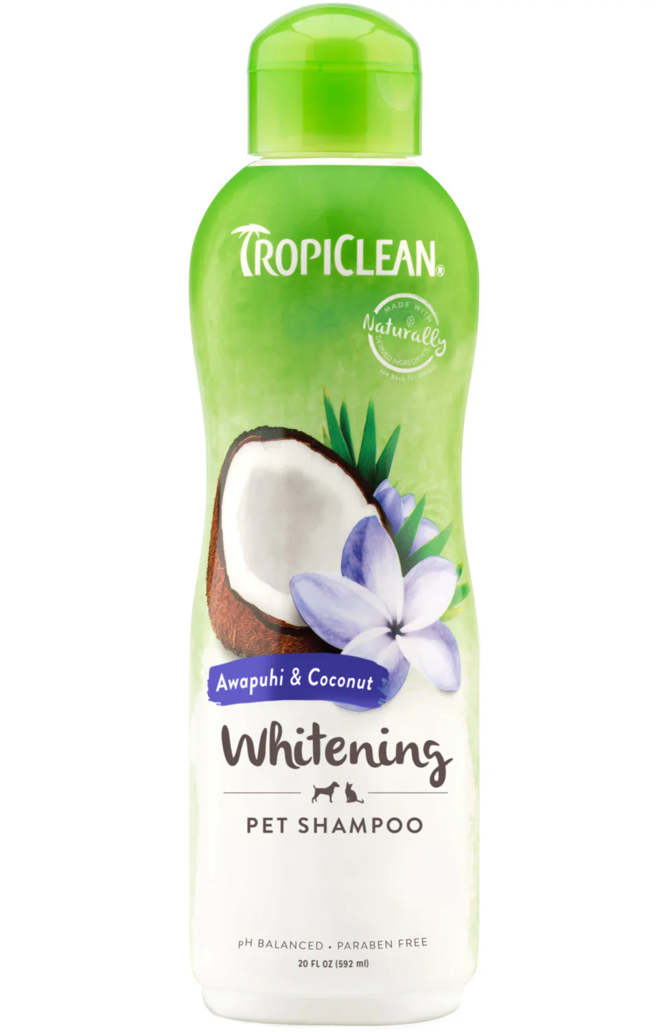 TropiClean Awapuhi & Coconut Whitening Shampoo for Pets, 20oz - Image 1