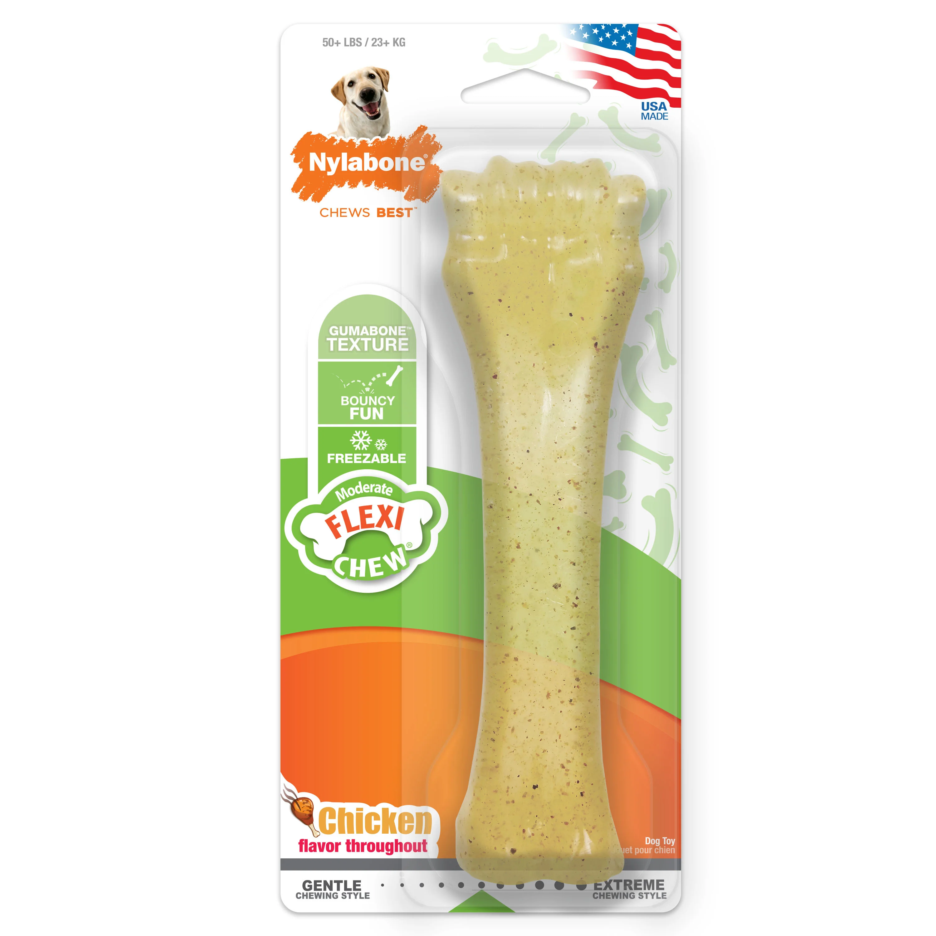 Nylabone Moderate Chew Chicken Chew Toy X-Large/Souper - Image 1