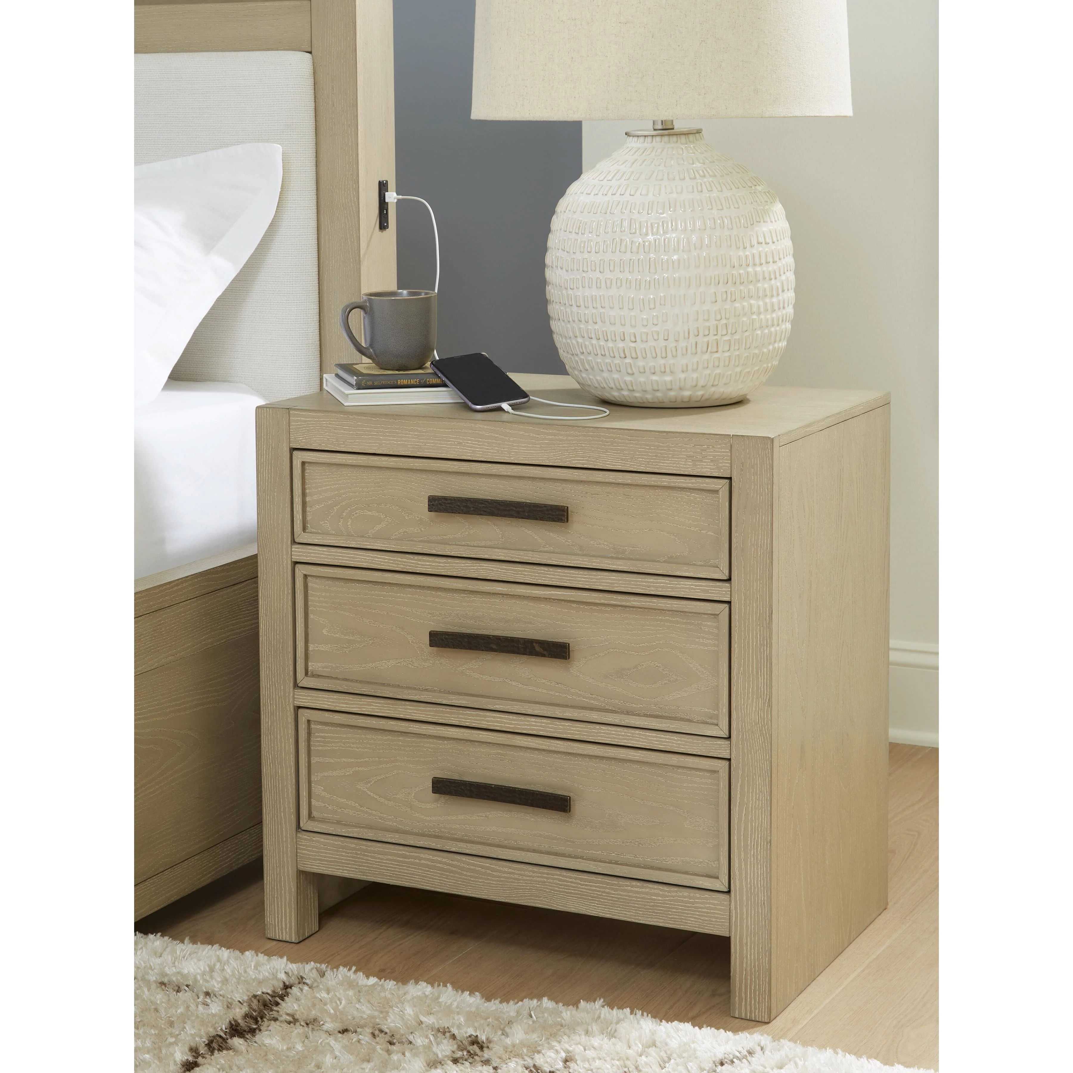 Signature Design by Ashley Calmoro B602-93 Three Drawer Night Stand - Image 2