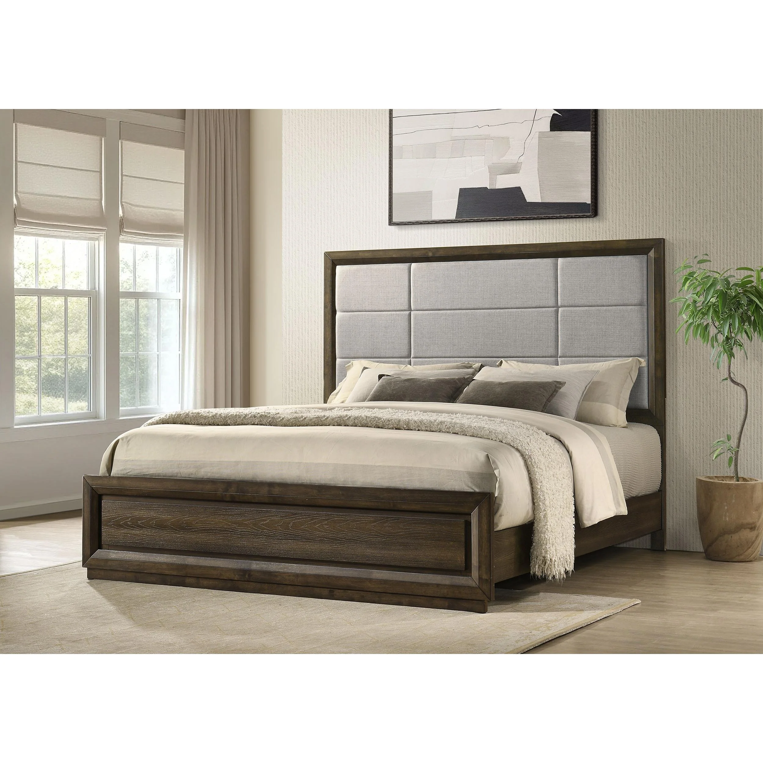 Coaster Furniture Atlas King Upholstered Panel Bed 215971KE - Image 2