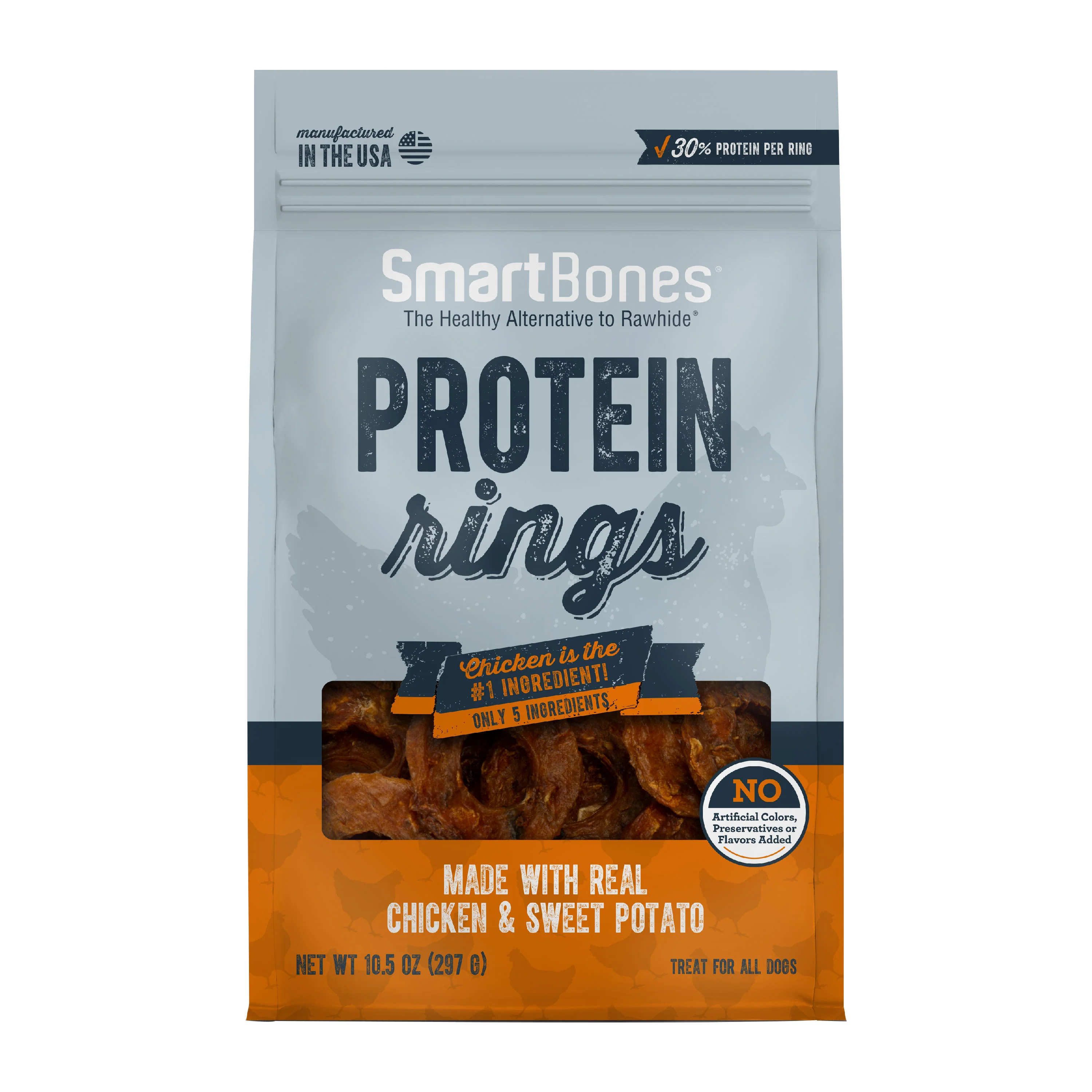 SmartBones Protein Rings With Real Chicken And Sweet Potato, 10.5 OZ - Image 1