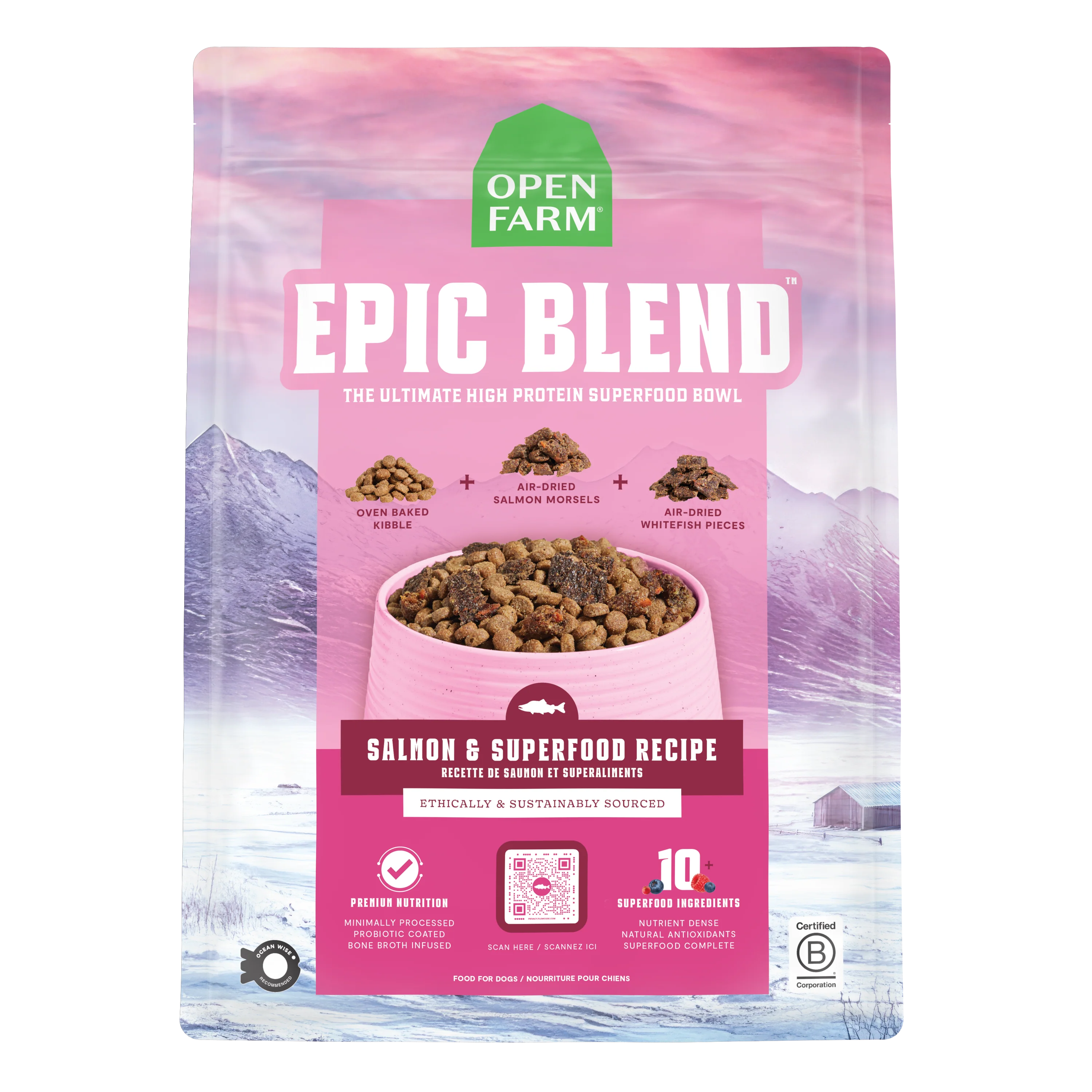 Open Farm Epic Blend Salmon & Superfood Recipe 3.5lb Bag
