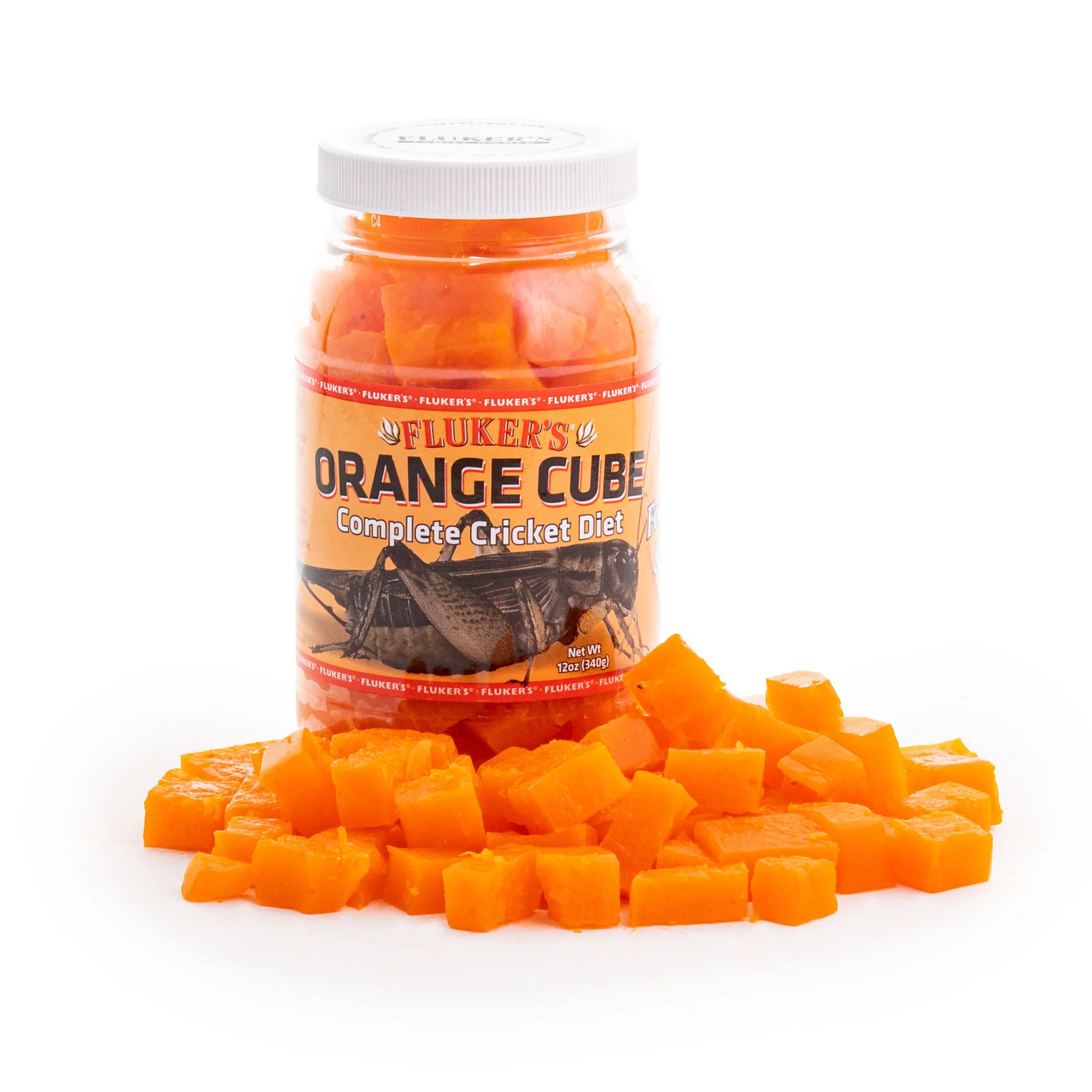 Fluker s Orange Cube Complete Cricket Diet  12 Oz - Image 1