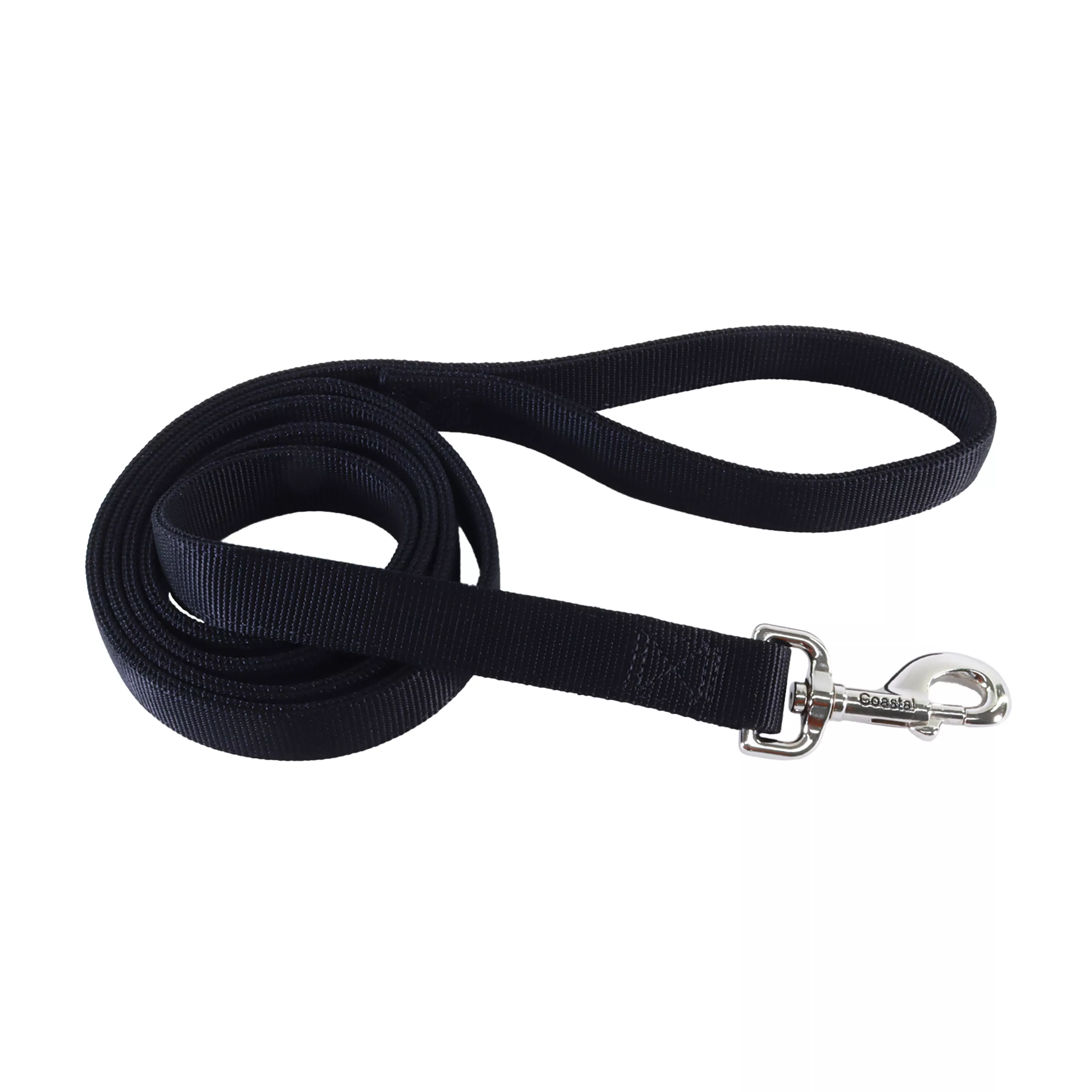 Coastal Double Ply 4ft Long 1in Dog Leash Black - Image 1