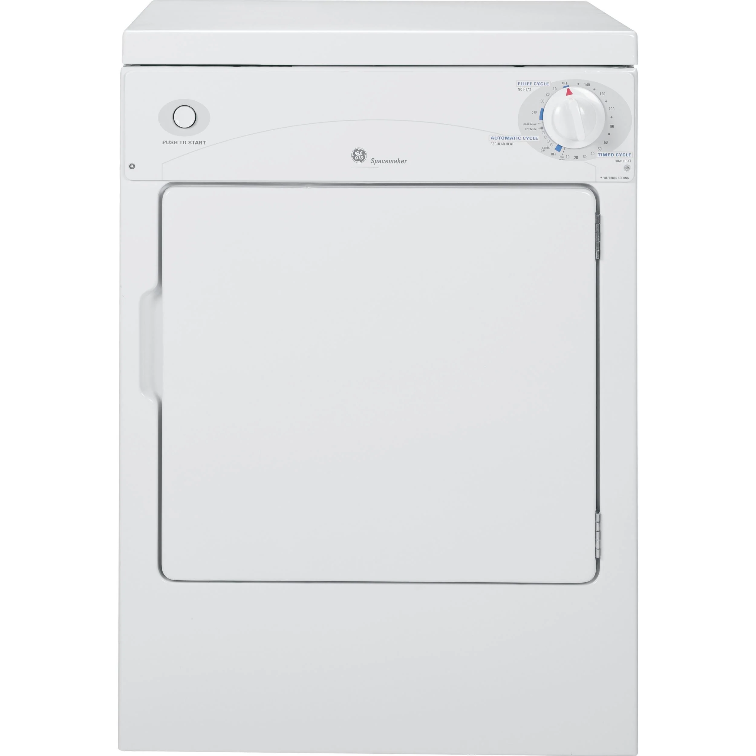GE 3.6 cu. ft. Electric Dryer DSKP333ECWW