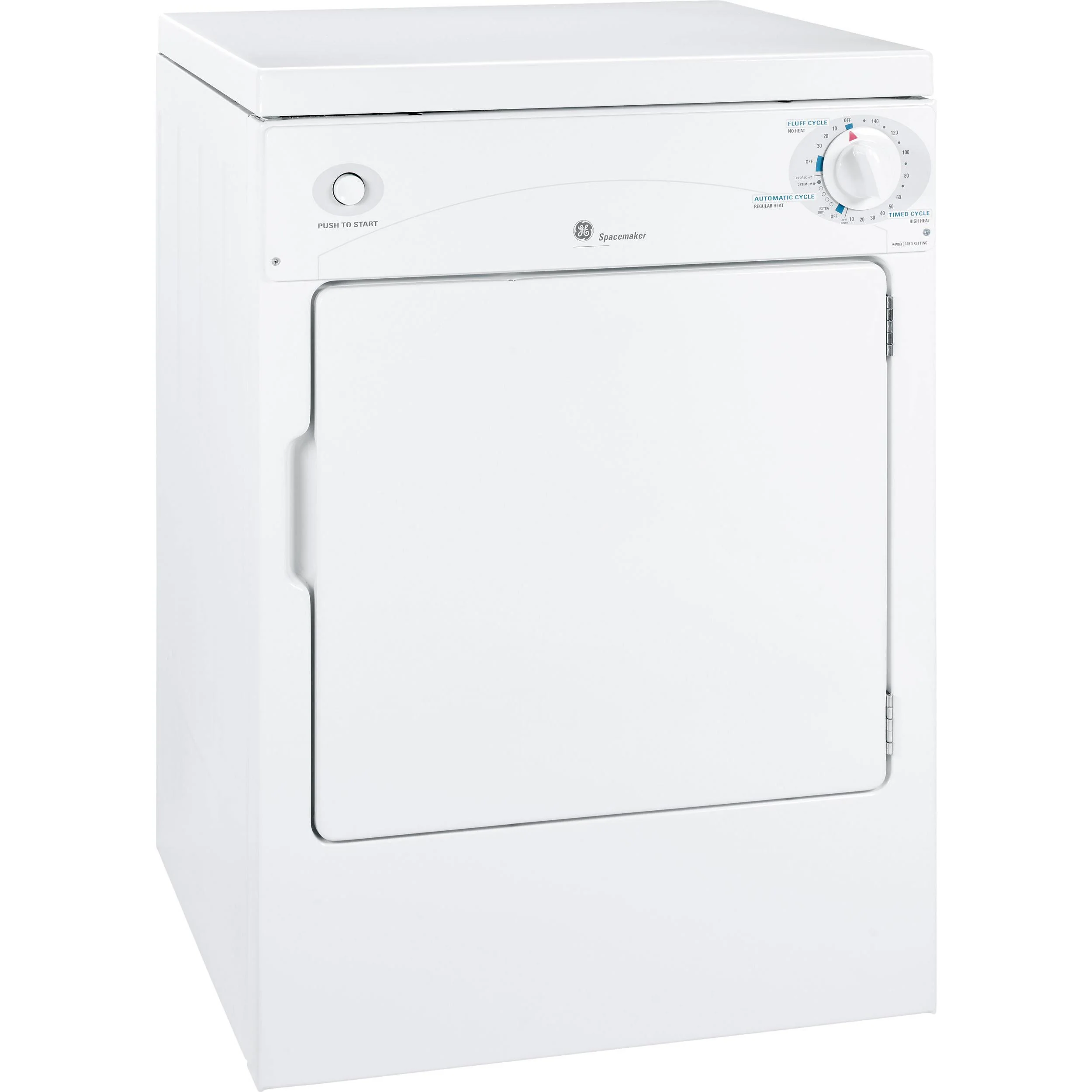 GE 3.6 cu. ft. Electric Dryer DSKP333ECWW - Image 2