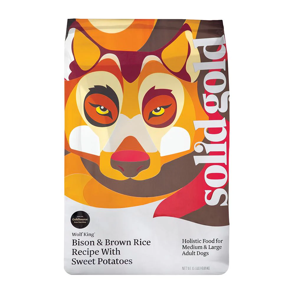 Solid Gold Wolf King Large Breed Adult Dog Food 12 Lb - Image 1