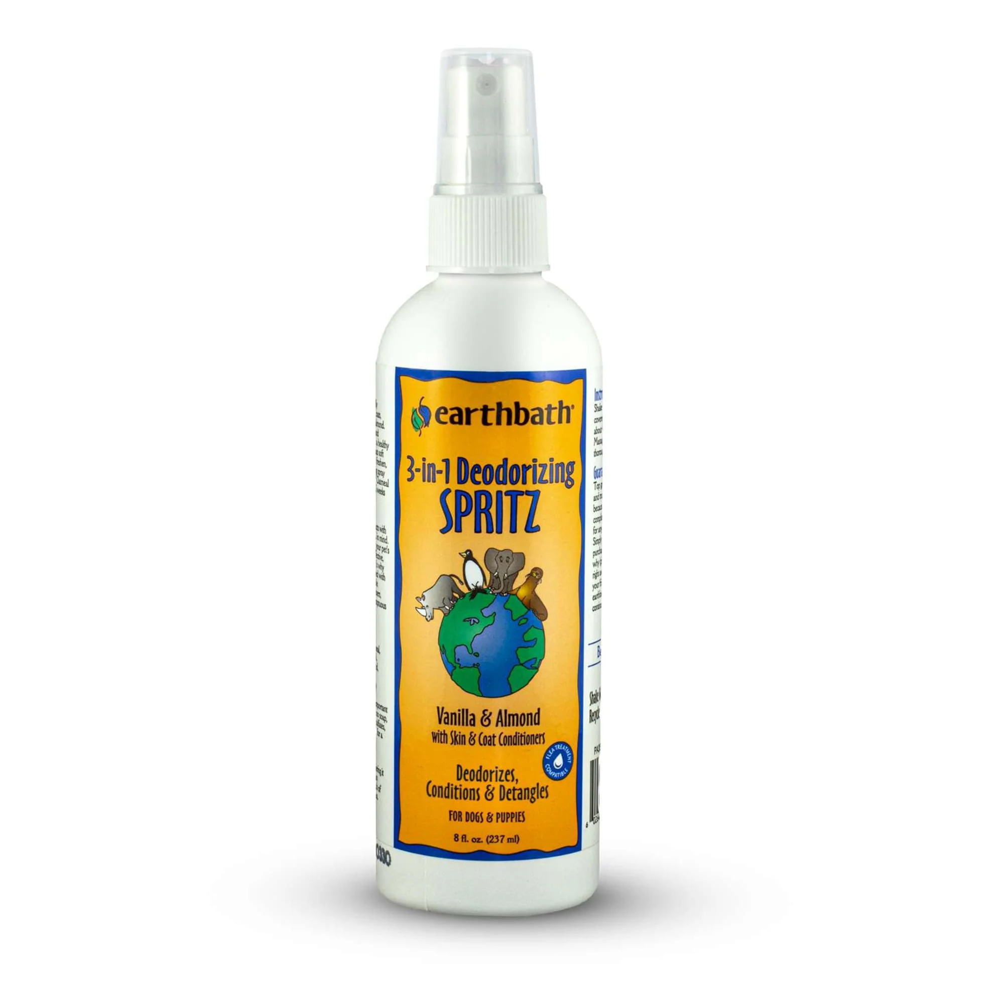 Earthbath® Vanilla & Almond 3-in-1 Deodorizing Spritz for Dog 8 Oz - Image 1