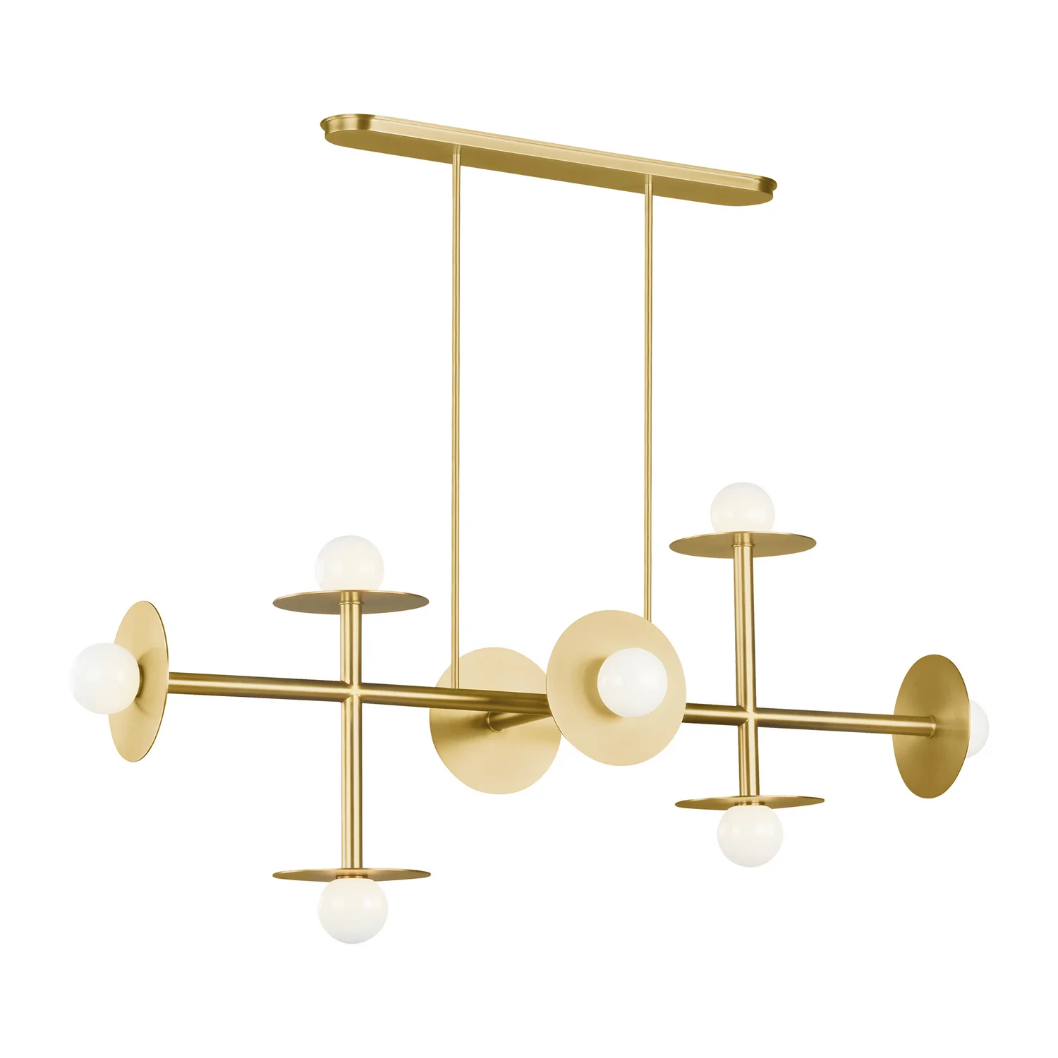 Nodes Eight Light Linear Chandelier - Image 1