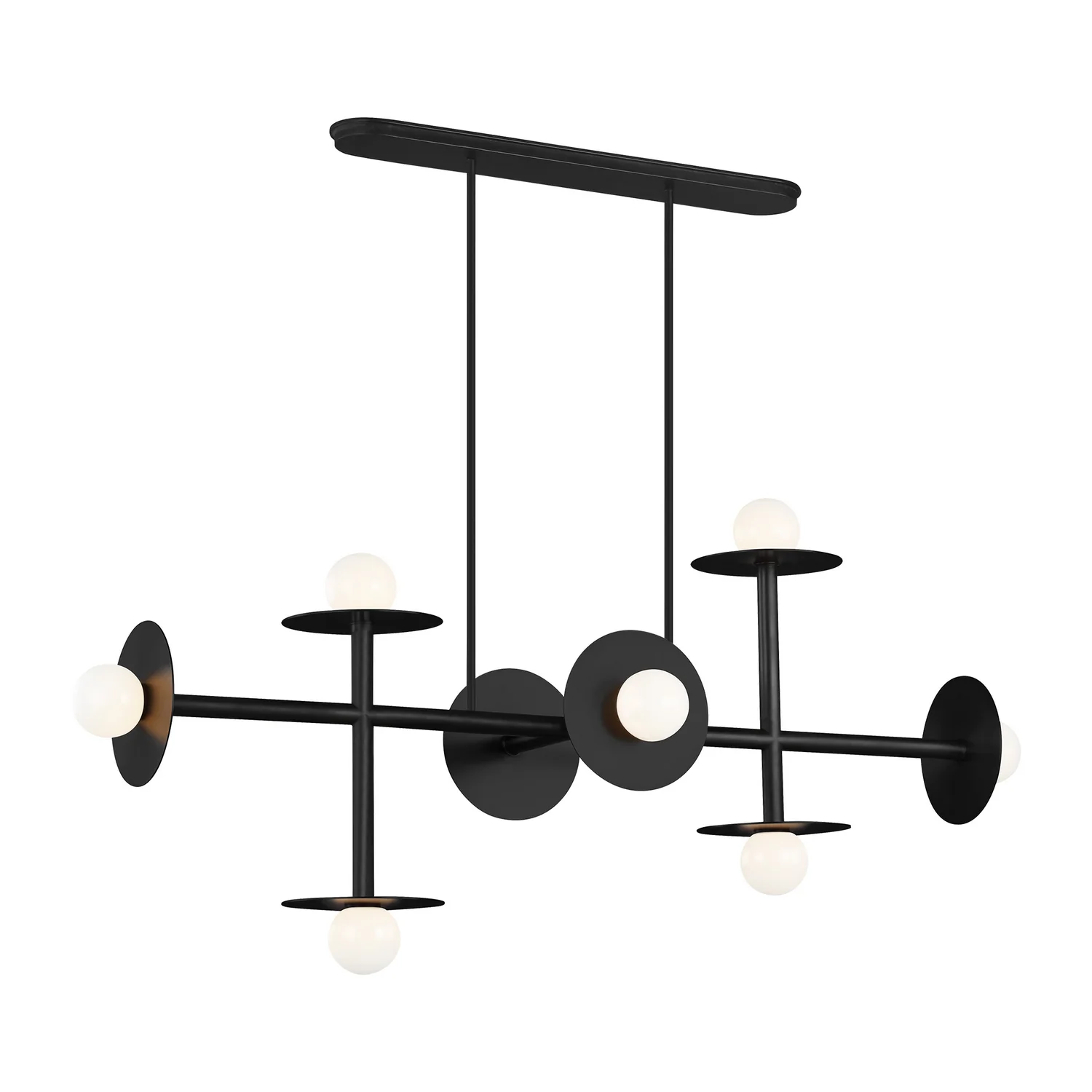 Nodes Eight Light Linear Chandelier - Image 2