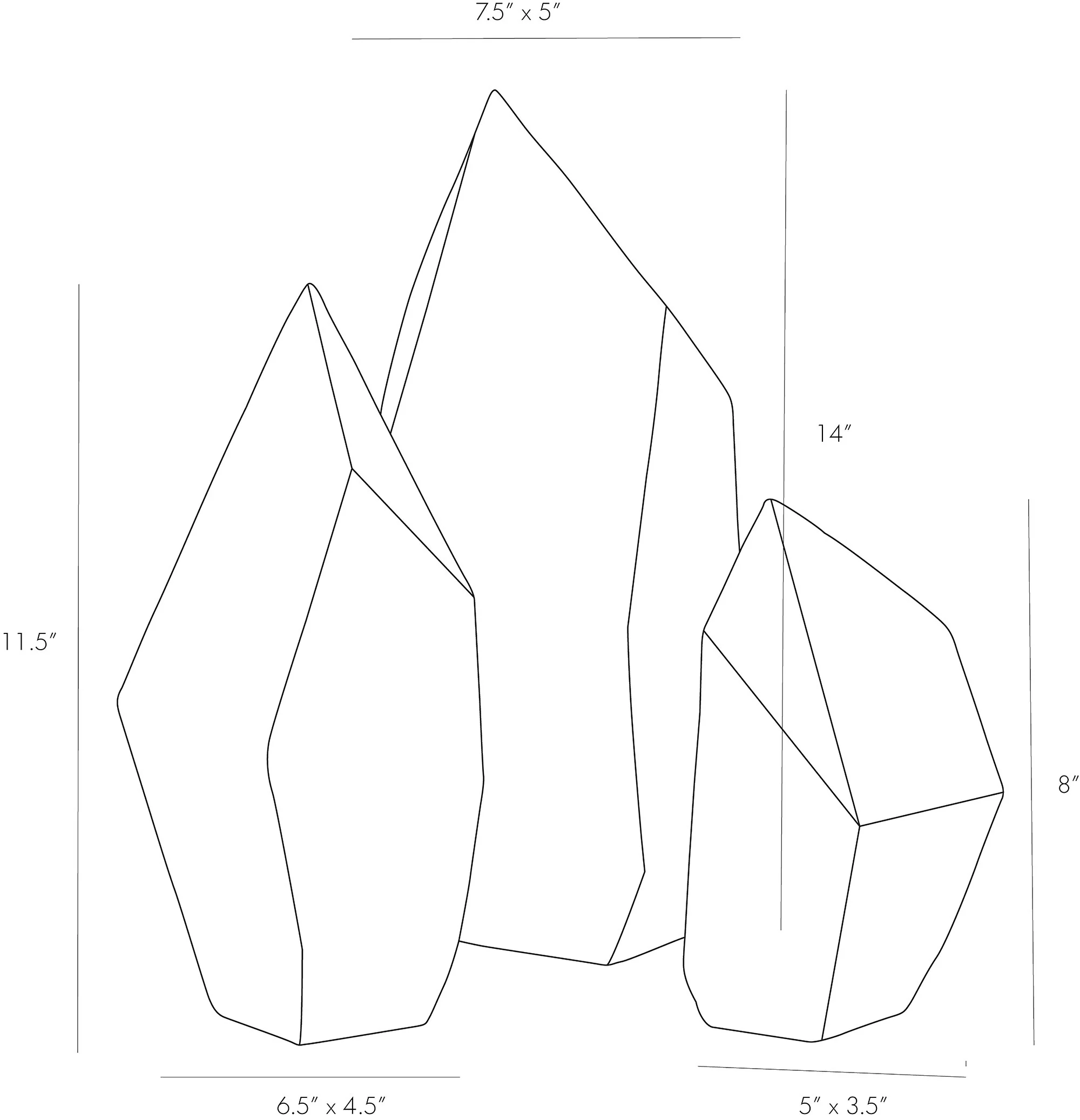 Nerine Sculptures, Set of 3 - Image 3