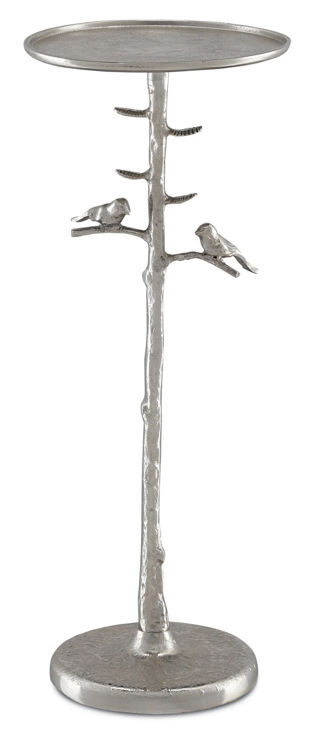 Piaf Side Table, Silver