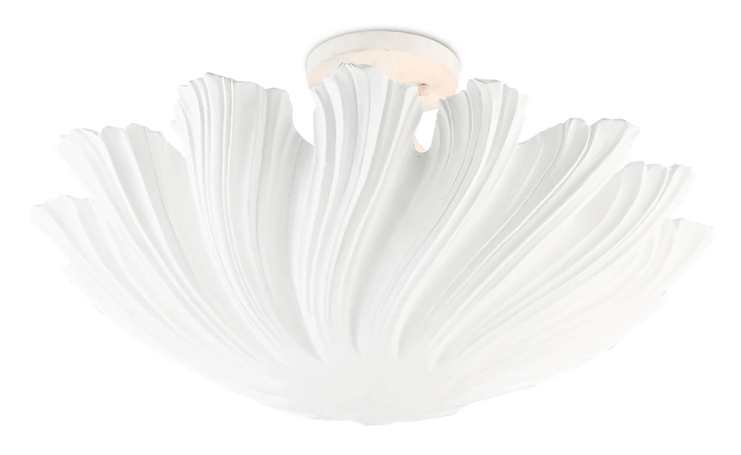 Mia White Semi-Flush Mount - Image 2