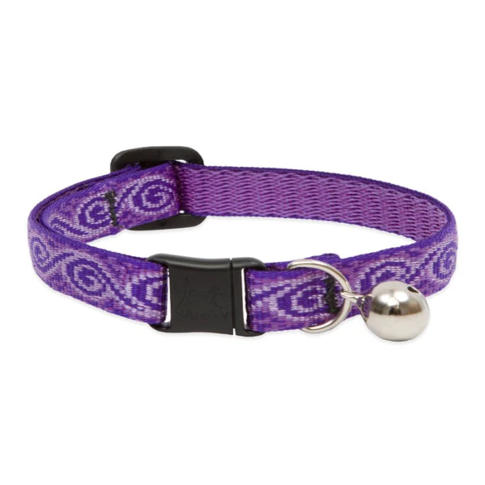 Lupine Pet Cat 1/2 In Wide 8-12 In Breakaway Safety Collar With Bell Original Designs Jelly Roll - Image 1