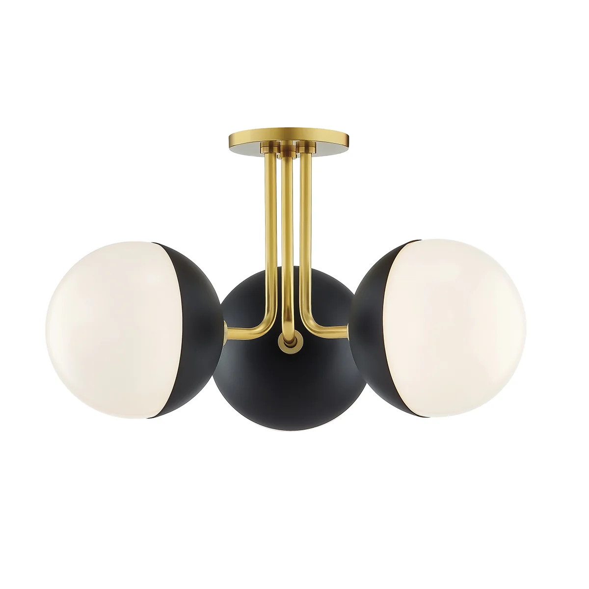 Renee Three Light Semi Flush Mount - Image 1