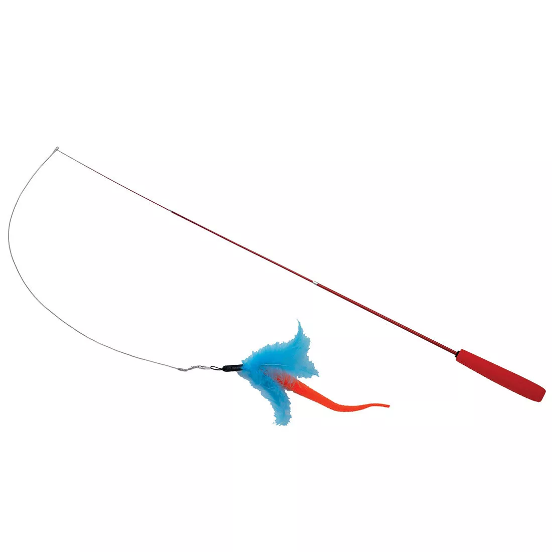 Coastal Turbo Tail Telescoping Teaser Cat Toy 39in - Image 1