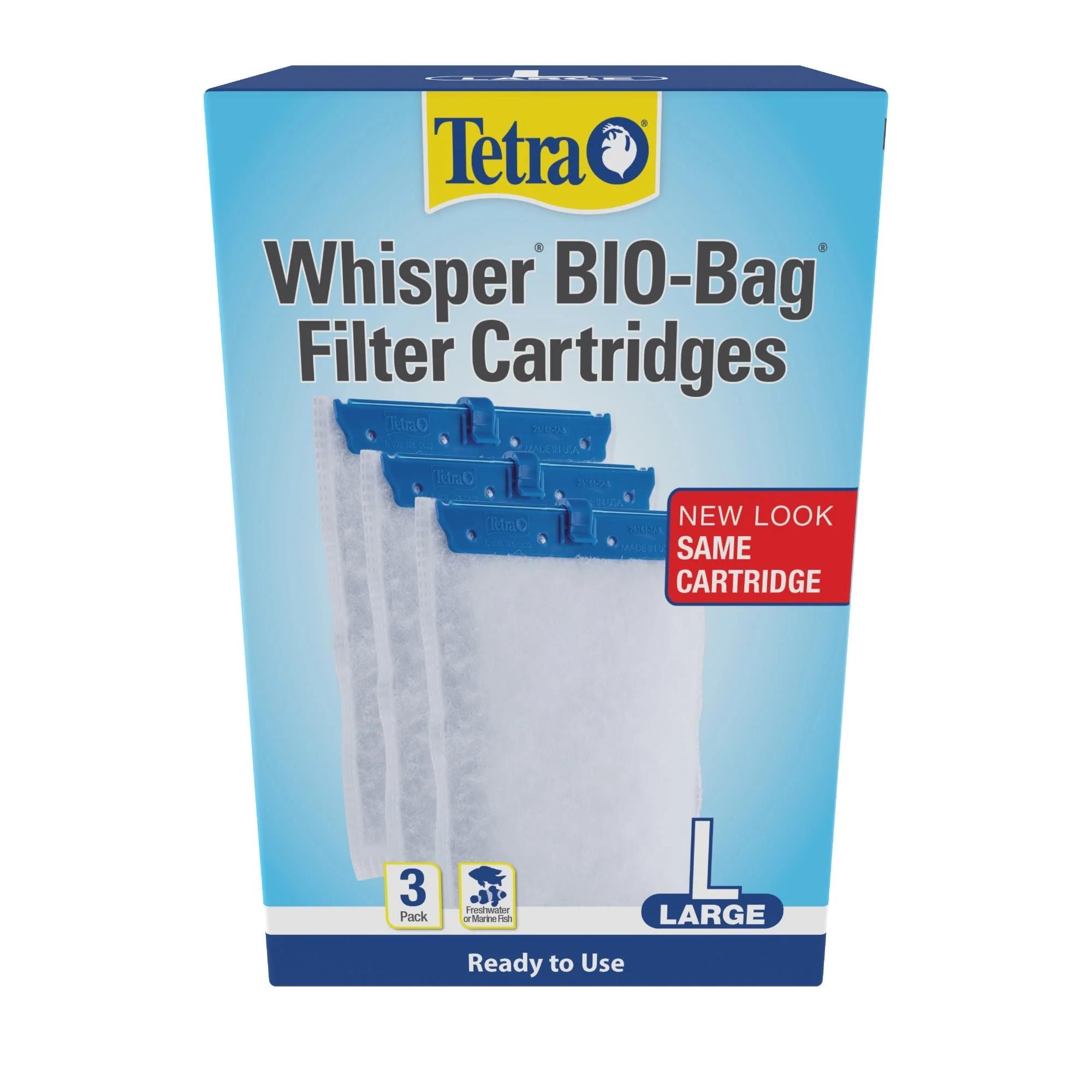 Tetra Whisper Bio-Bag Disposable Filter Cartridge 3 Count  for Aquariums  Large - Image 1