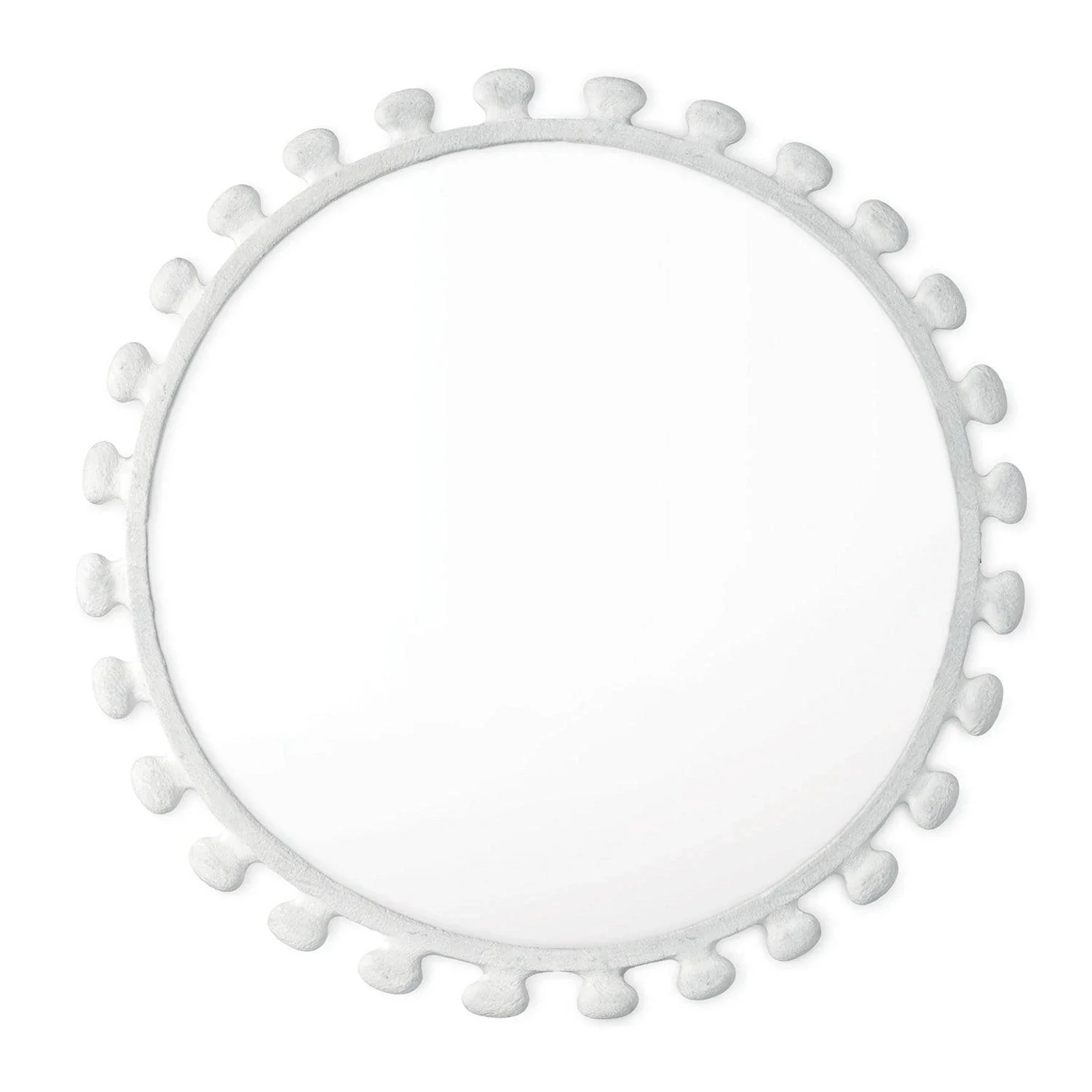 Sanya Matte White Mirror - Image 1