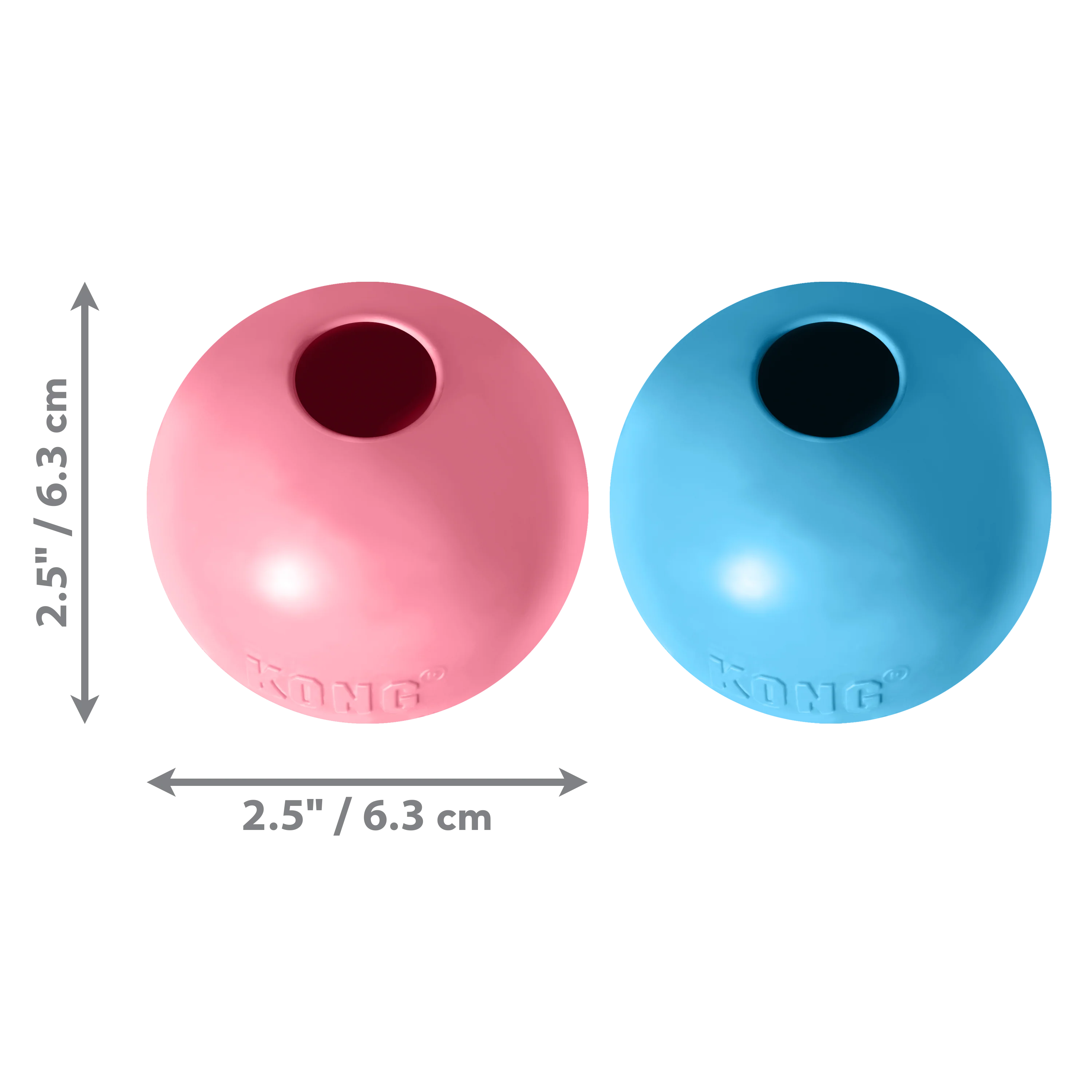 Kong Dog Toy KONG Puppy Ball w/Hole Small Assorted - Image 1