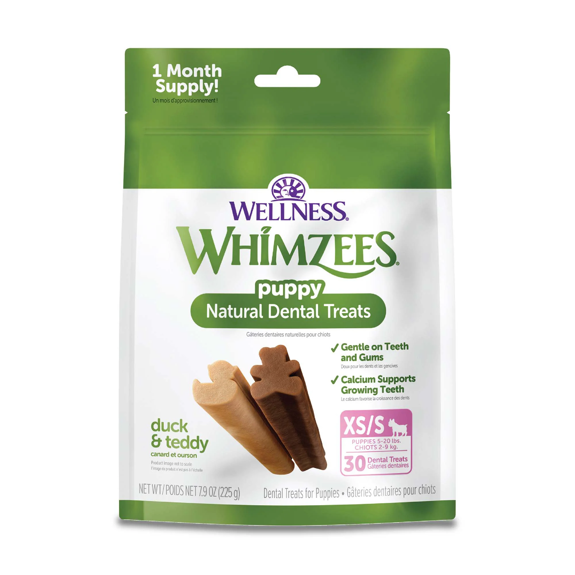 WHIMZEES Wellness Puppy Dog Dental Treats, Natural Chews, Extra Small & Small Size Stick 7.9oz 30ct - Image 1