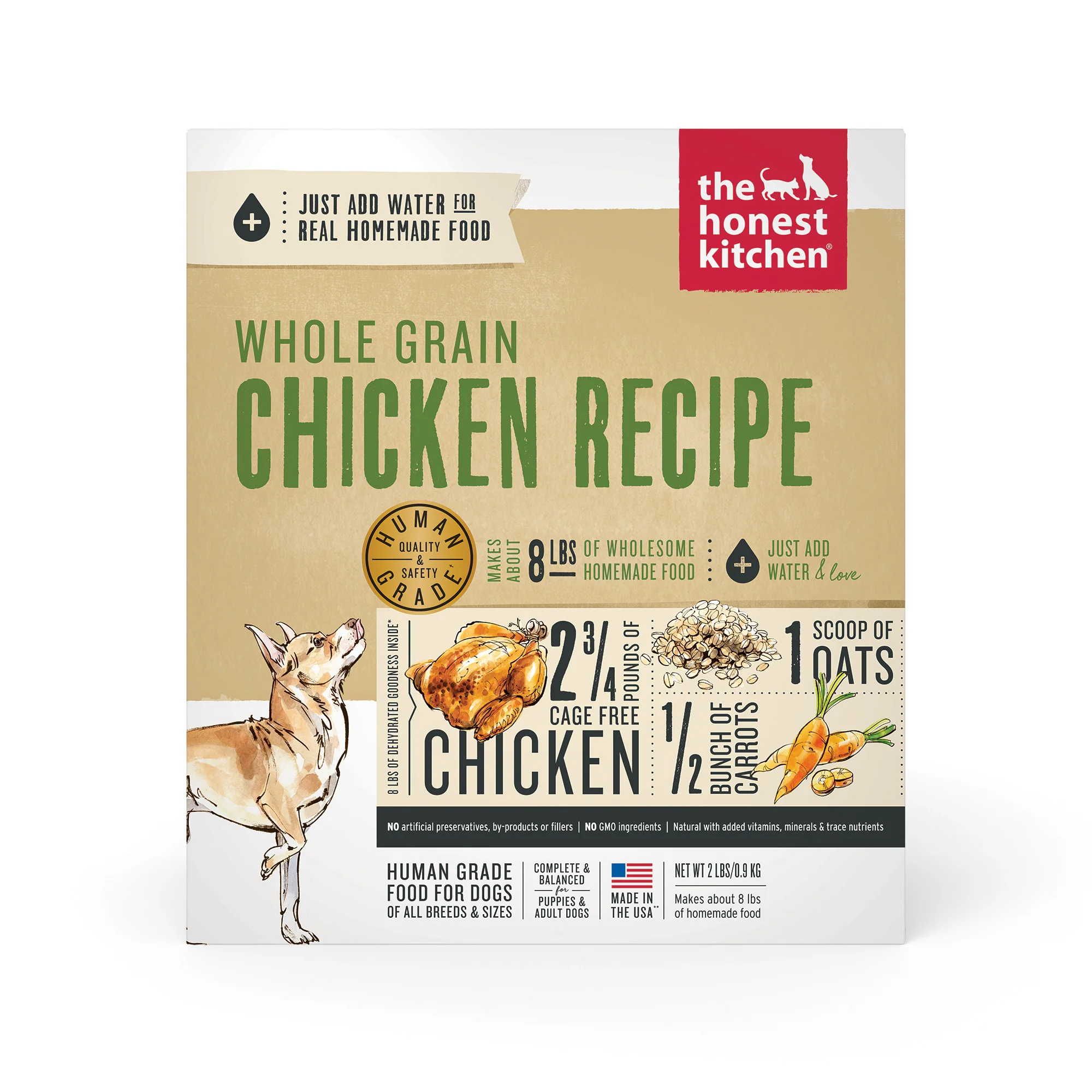 The Honest Kitchen Dehydrated Whole Grain Chicken Dog Food 2lb - Image 1