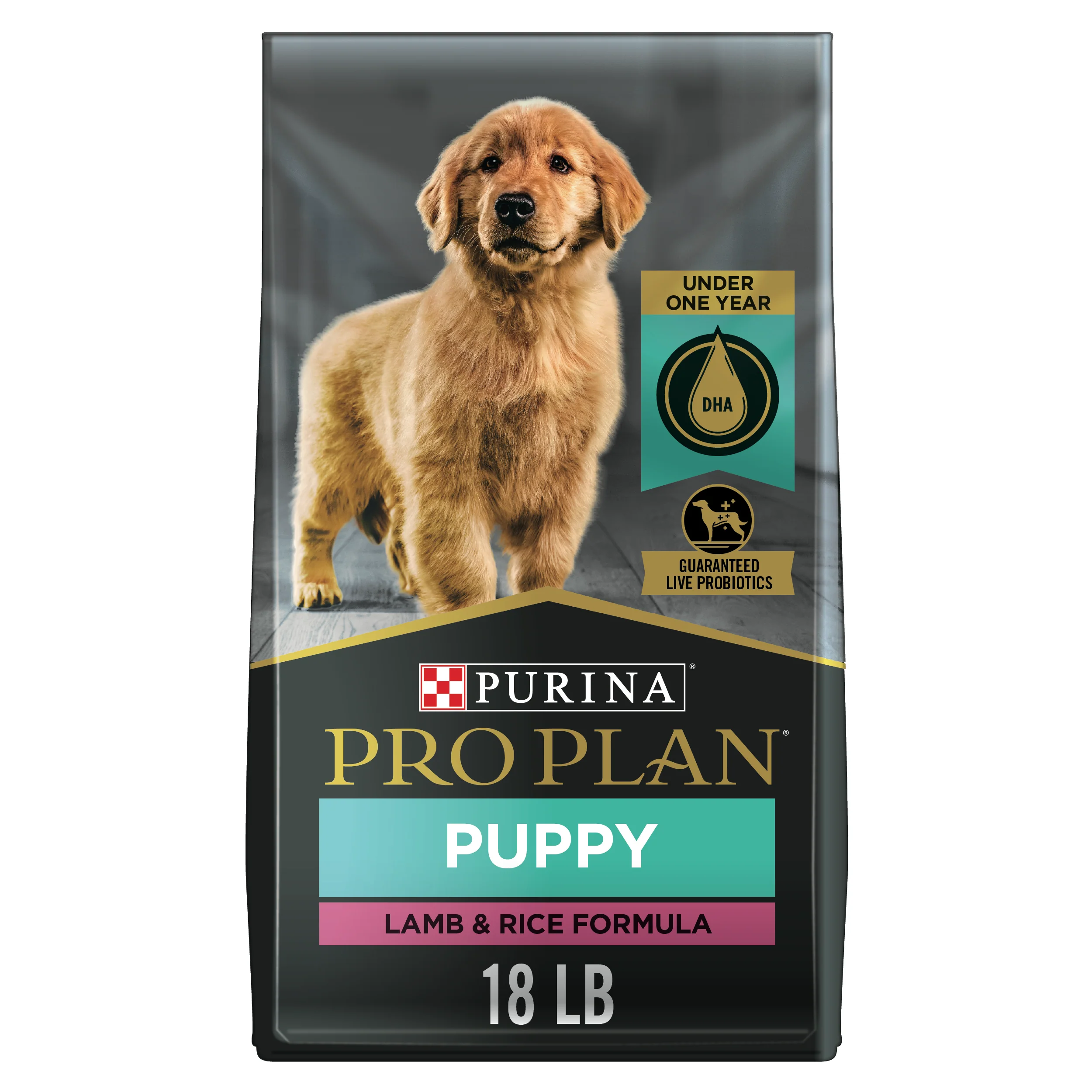 Purina Pro Plan High Protein Puppy Food DHA Lamb & Rice Formula 18lb - Image 1