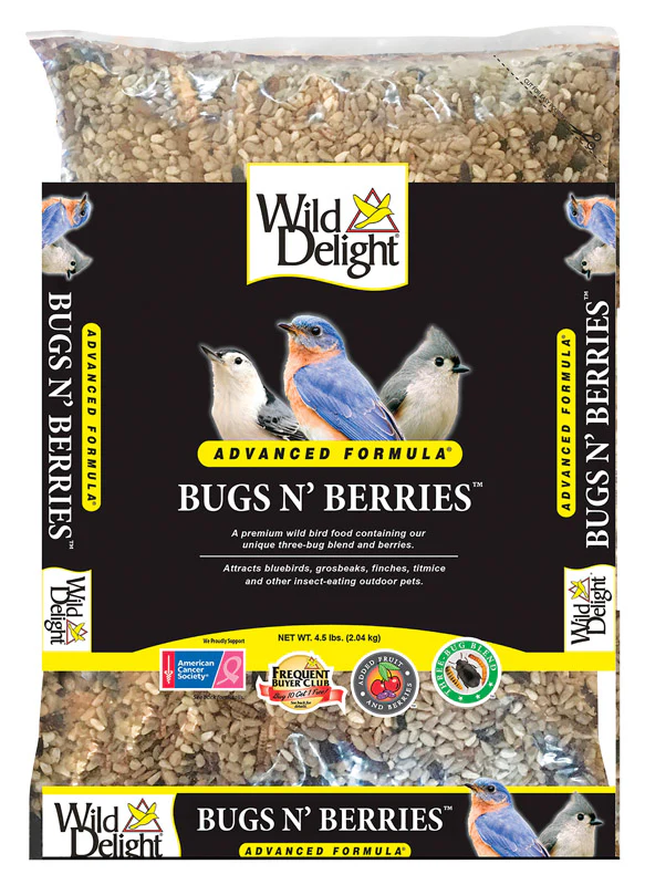 Wild Delight Advanced Formula Bugs N  Berries Wild Bird Food  4.5 lb - Image 1