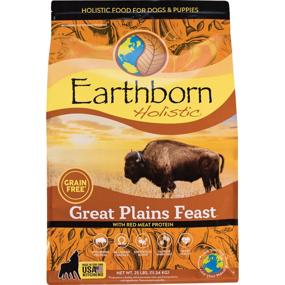 Earthborn 25 lbs Holistic Great Plains Grain Free Dog Food - Image 1