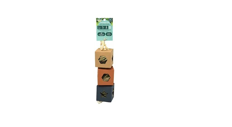 OX96664 Enriched Life Hide Box Hanger Small Animal Toy - Image 1