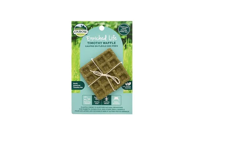 OX96684 Enriched Life Timothy Waffle Small Animal Toy - Image 1