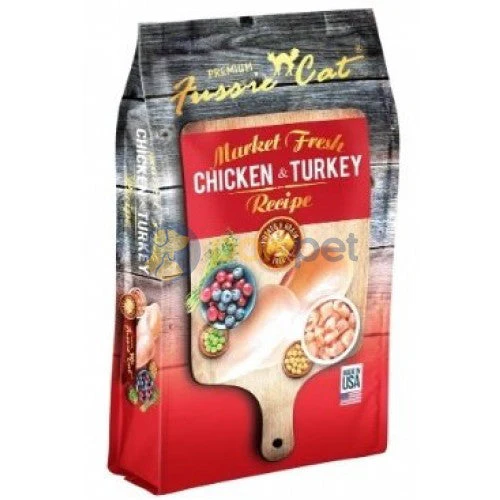 Fussie Cat Market Fresh Chicken & Turkey Formula dry 10 bag - Image 1