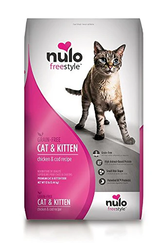 Nulo Freestyle Grain-Free Chicken & Cod Dry Cat Food, 12 Lb - Image 1