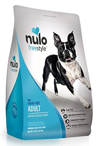 Nulo Adult Dog Grain Free Real Salmon and Peas Recipe Premium Protein Food 4.5 lbs - Image 1