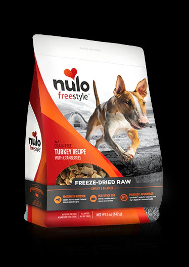Nulo FreeStyle Freeze Dried Raw Grain Free Turkey Dog Food 8oz - Image 1