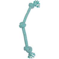 Mammoth Flossy Chews Extra Fresh 3 Knot Tug Dog Toy  Large  25 - Image 1