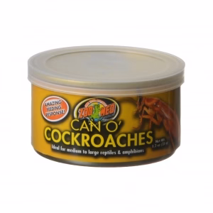 Zoo Med Laboratories Can O? Cockroaches for Medium to Large Reptiles & Amphibians Food 1.2 Oz