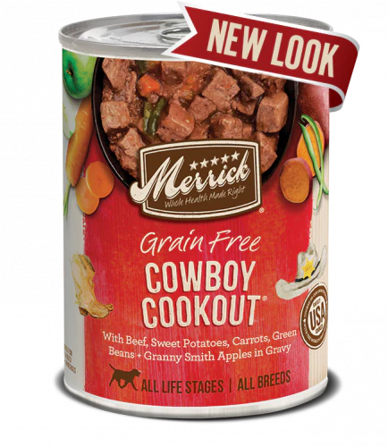 Merrick Cowboy Cookout Beef Sliced Dog Food Grain Free 12.7 oz. - Image 1