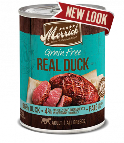 Merrick 12.7 oz Grain Free Real Duck Can - Image 1