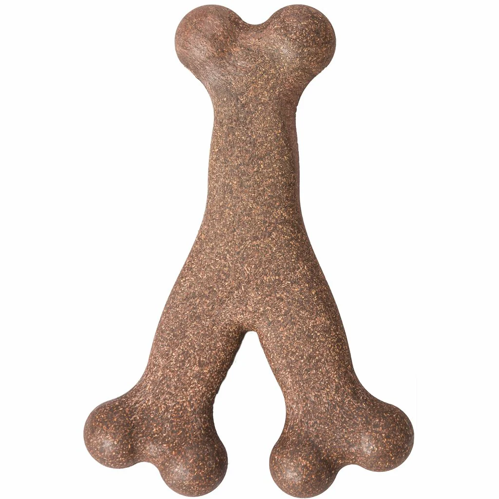 Spot Ethical Pet Dog Chew Bambone Bacon Wishbone Medium 5.25in