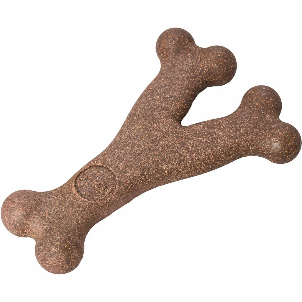 Spot Ethical Pet Dog Chew Bambone Bacon Wishbone Large 7in - Image 1
