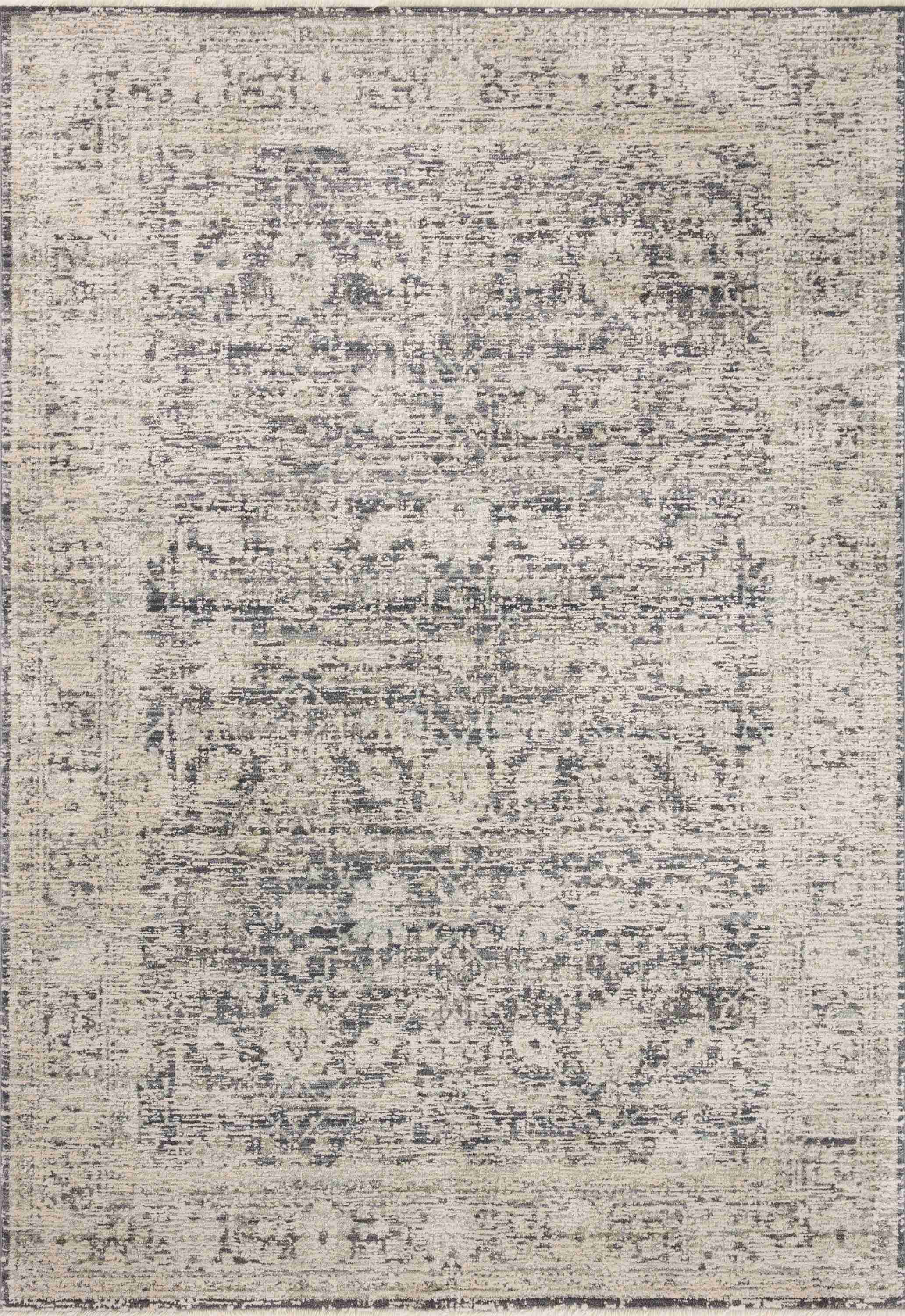 Amber Lewis x Loloi, Alie Rug, Charcoal / Beige - Image 1