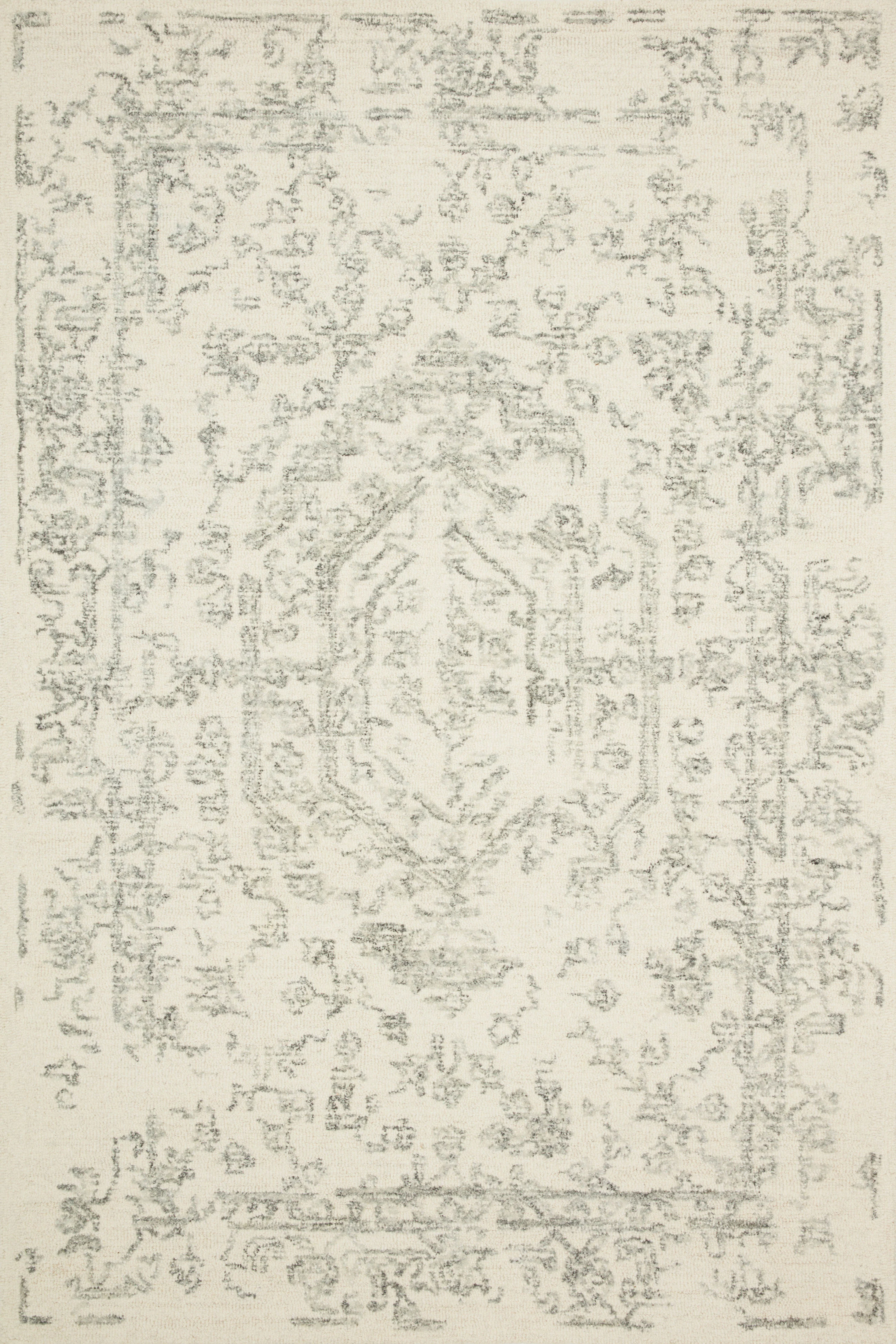 Magnolia Home by Joanna Gaines x Loloi Annie White / Grey Rug - Image 1
