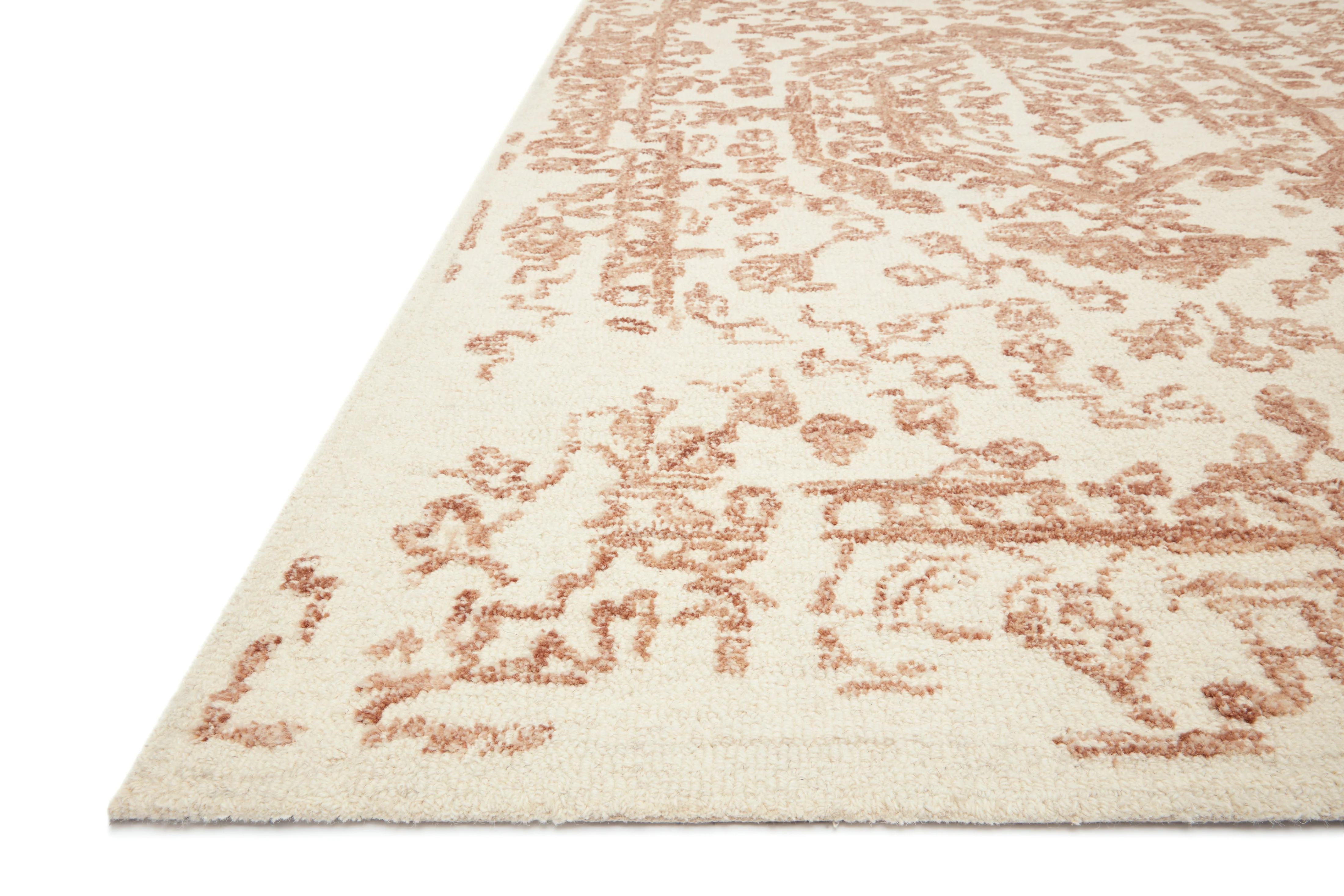 Magnolia Home by Joanna Gaines x Loloi Annie White / Rust Rug - Image 2
