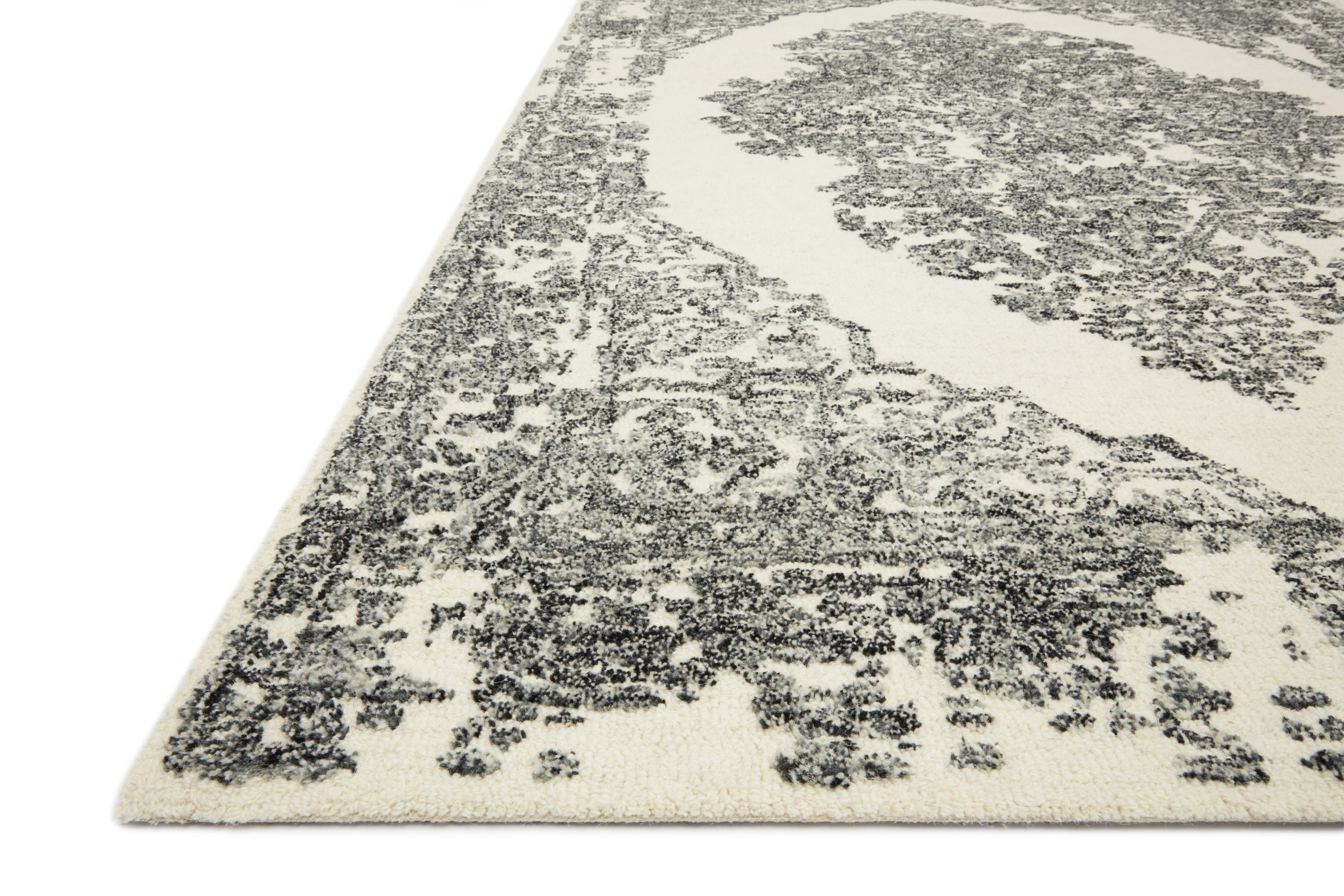 Magnolia Home by Joanna Gaines x Loloi Annie White / Black Rug - Image 2