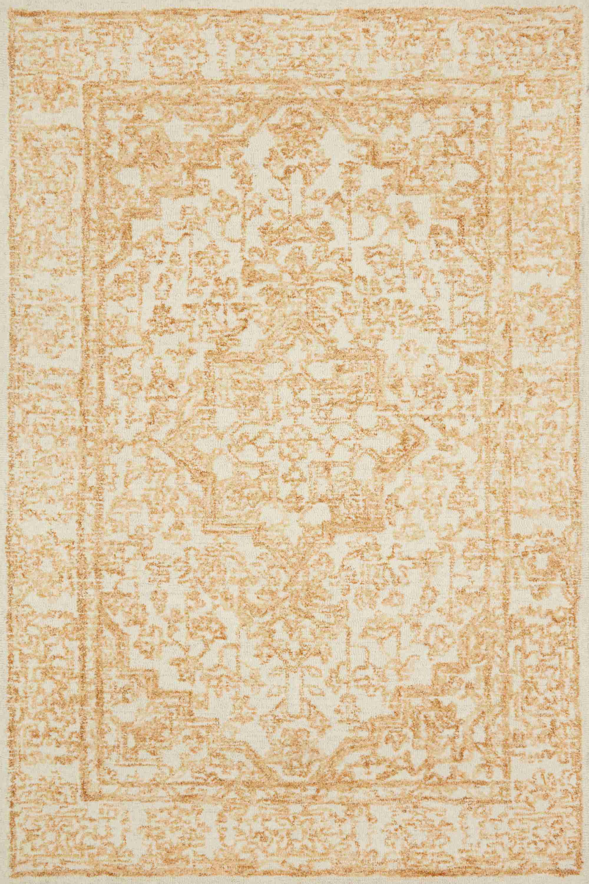 Magnolia Home by Joanna Gaines x Loloi Annie White / Gold Rug - Image 1