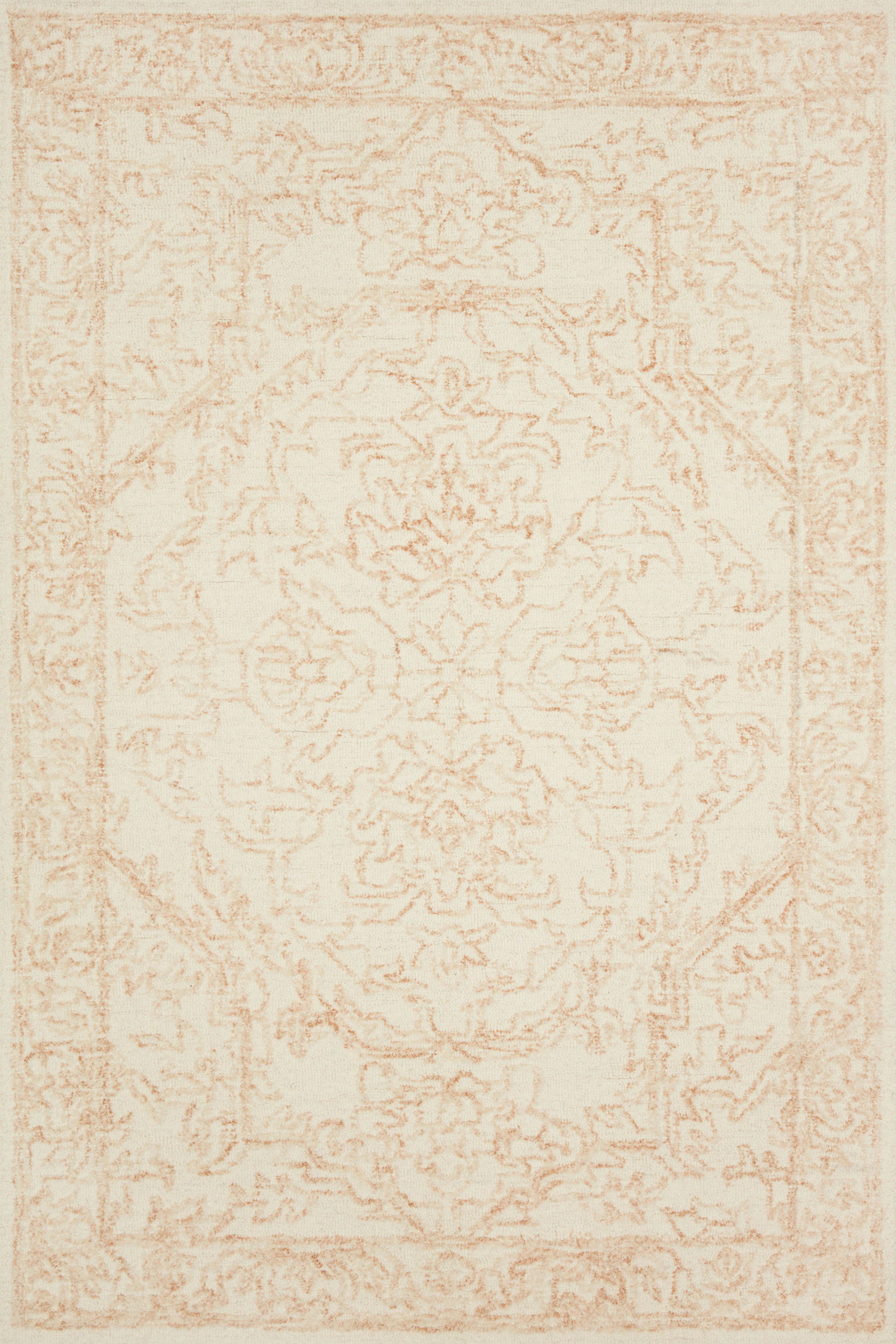 Magnolia Home by Joanna Gaines x Loloi Annie White / Pink Rug - Image 1