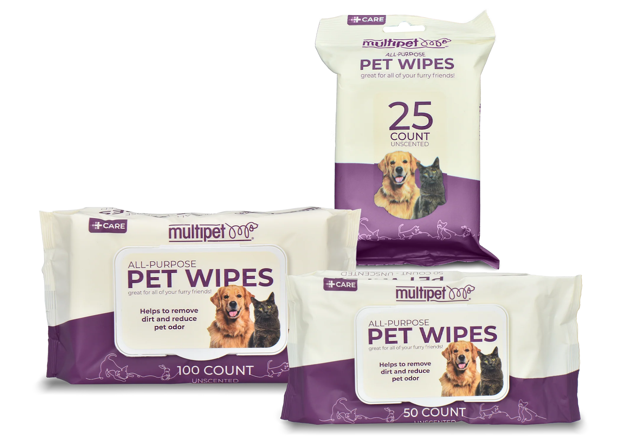 Multipet All-Purpose Pet Wipes 25ct - Image 1