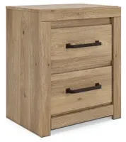 B1045-92 Signature Design by Ashley Brozmont Two Drawer Nightstand