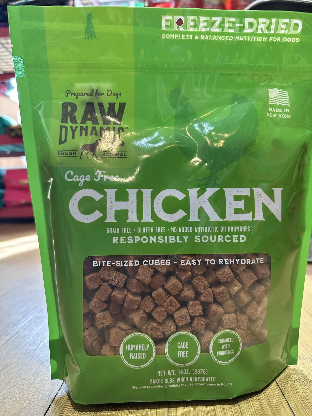 Raw Dynamic Freeze-Dried Raw Dog Food 14oz - Chicken - Image 1