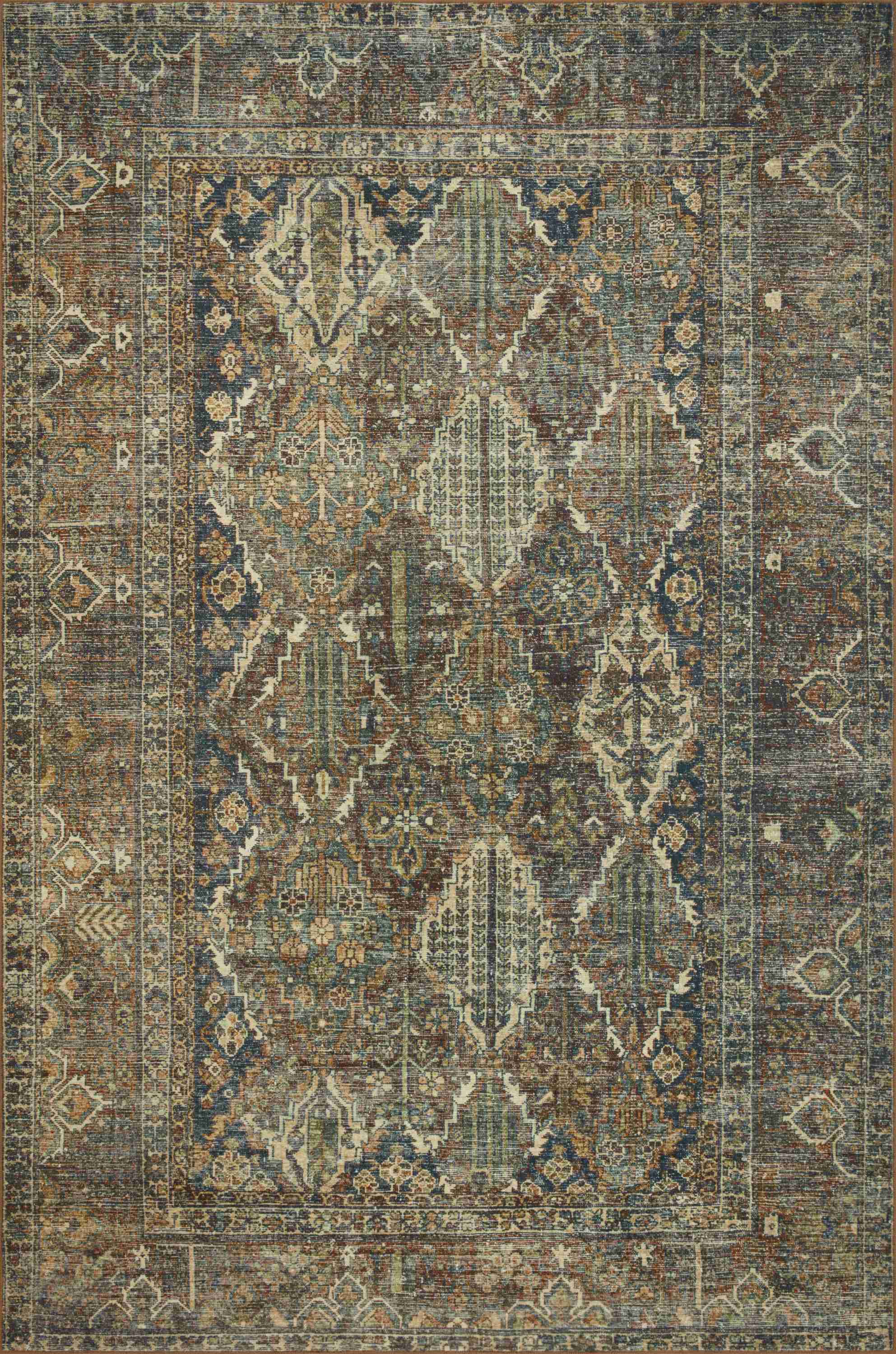 Magnolia Home x Loloi, Spice / Blue Banks Rug - Image 1